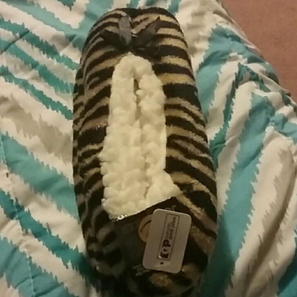 Tiger print slippers
